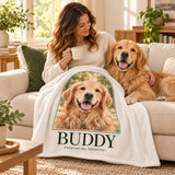 Custom Pet Photo Fleece Blanket — 40 × 30 in