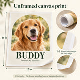 Custom Pet Portrait Canvas Print — 12 × 16 in