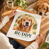 Custom Pet Portrait Canvas Print — 12 × 16 in