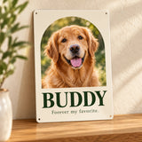 Custom Pet Portrait Metal Sign — 8 × 12 in