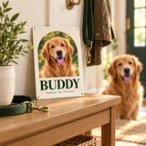 Custom Pet Portrait Metal Sign — 8 × 12 in
