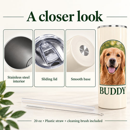 Custom Pet Photo Tumbler — 20 oz